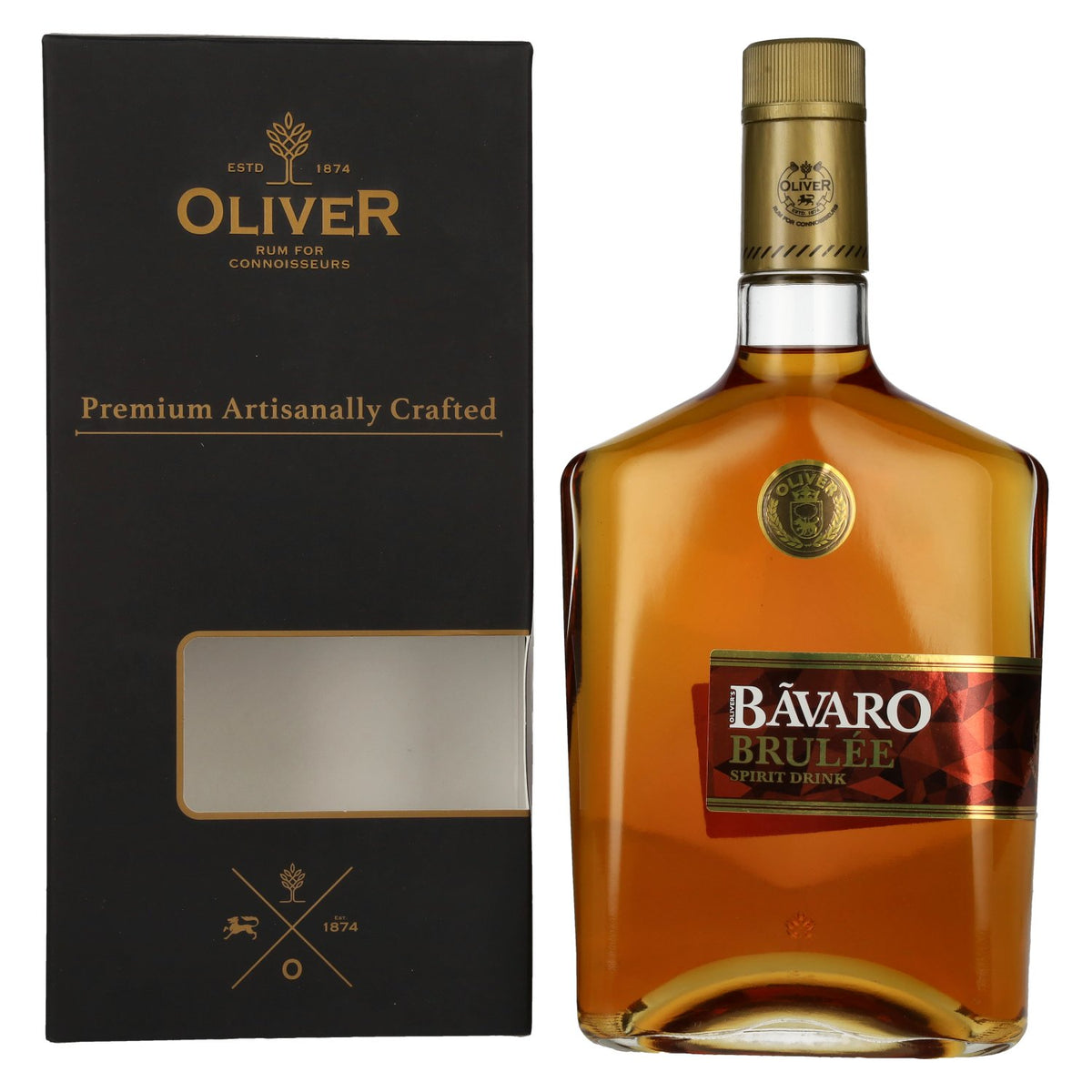 Bãvaro BRULÉE Spirit Drink 38% ABV, 0.7l in a gift box