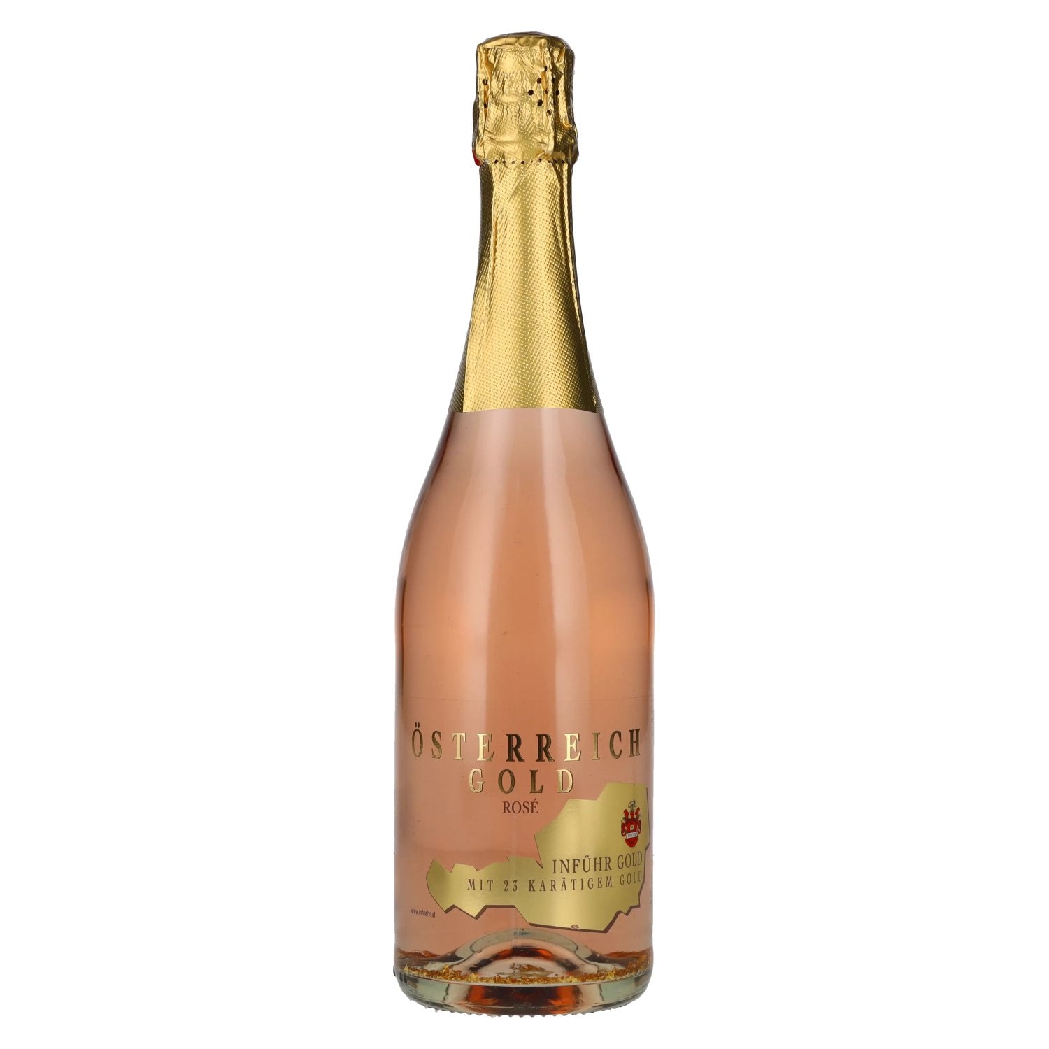 Österreich Gold Rosé - avec feuille d'or 23 carats 9,5% Vol. 0,75l