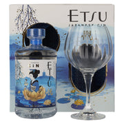 Etsu Gin artisanal japonais « The Original » 43 % vol., 0,7 l, dans un coffret cadeau avec un verre