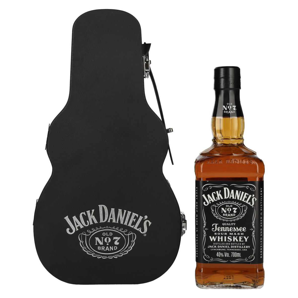 Jack Daniel's Tennessee Whiskey Guitar Case Edition 40% Vol. 0,7l in Geschenkbox
