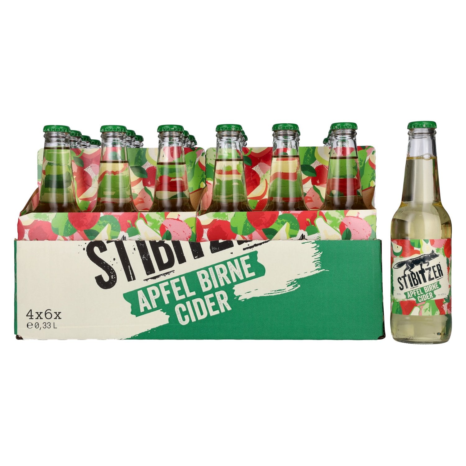 Stibitzer Appel Peren Cider 4,5% Vol. 6x4x0,33l