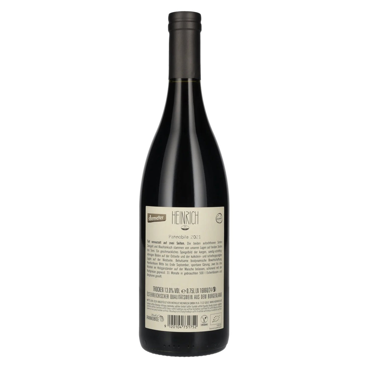 Heinrich Pannobile 2021 13% ABV 0.75 l
