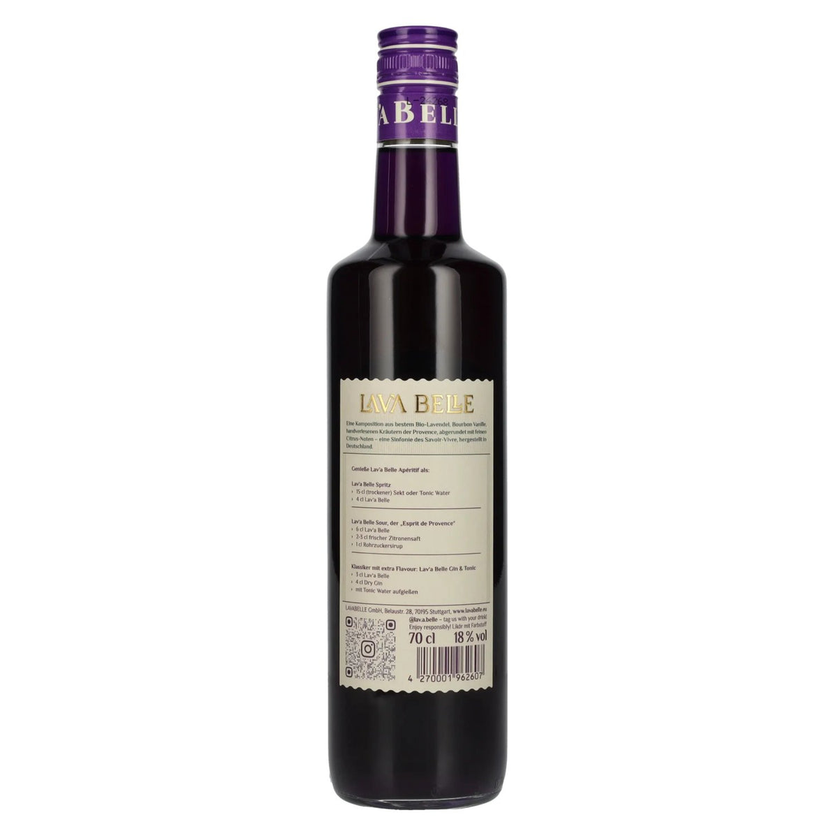 LAV'A BELLE Apéritif Liqueur de lavande 18 % vol. 0,7 l