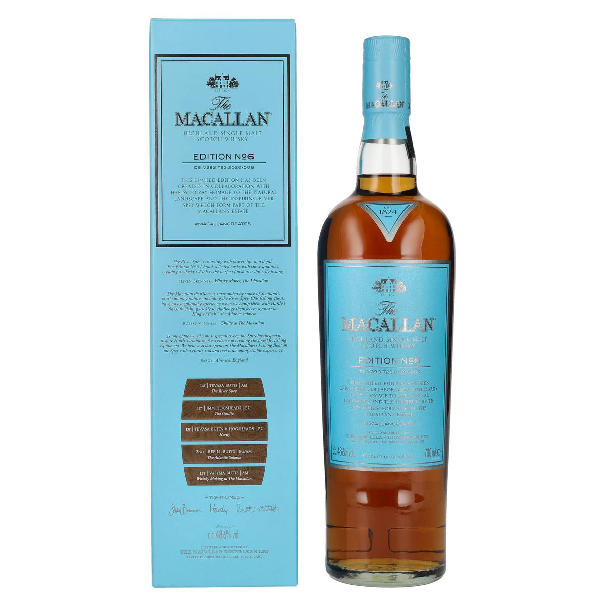 The Macallan EDITION N° 6 Highland Single Malt 48,6% vol. 0,7 l in geschenkverpakking