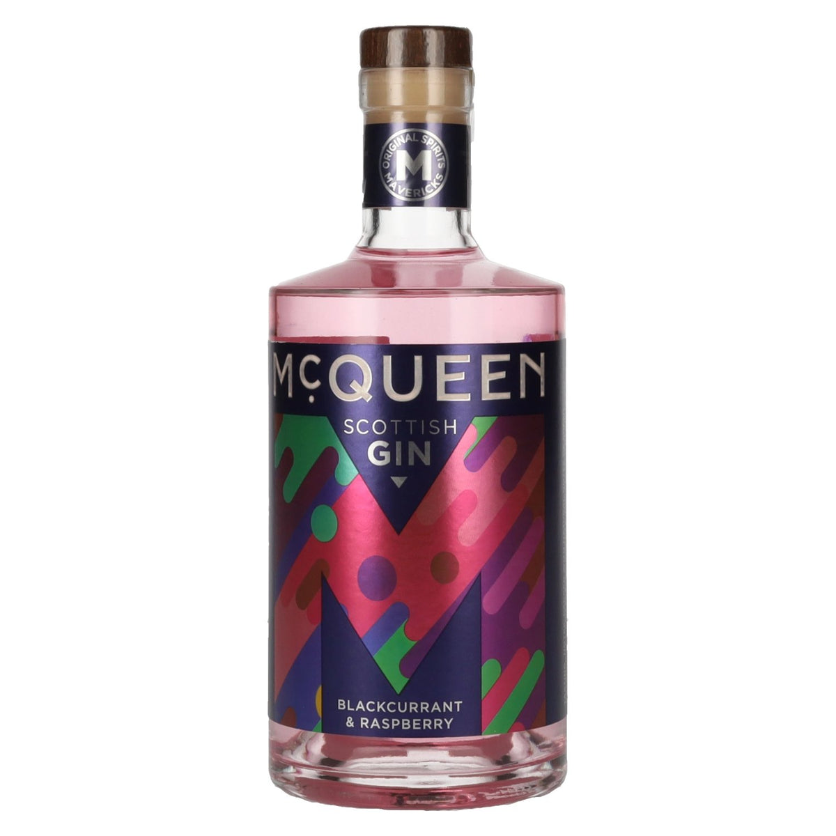 McQueen Blackcurrant &amp; Raspberry Scottish Gin 37.5% ABV 0.7l