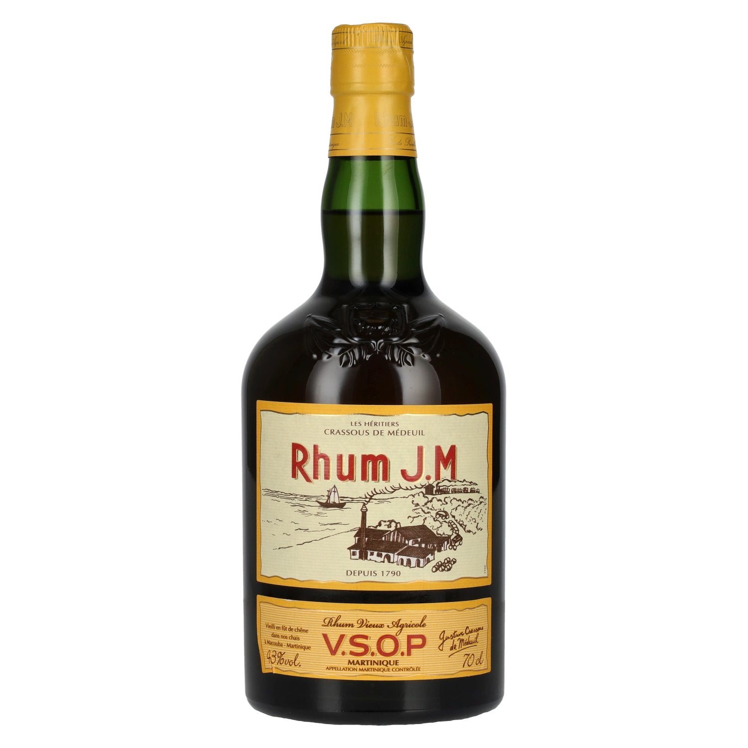 Rhum J.M Vieux Agricole V.S.O.P 43% vol. 0.7 l