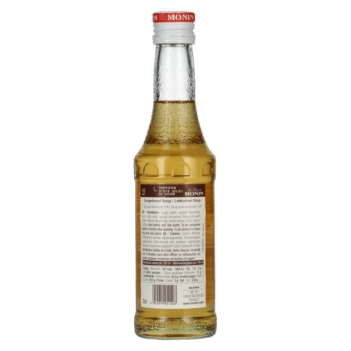 Monin Gingerbread Syrup 0.25 l
