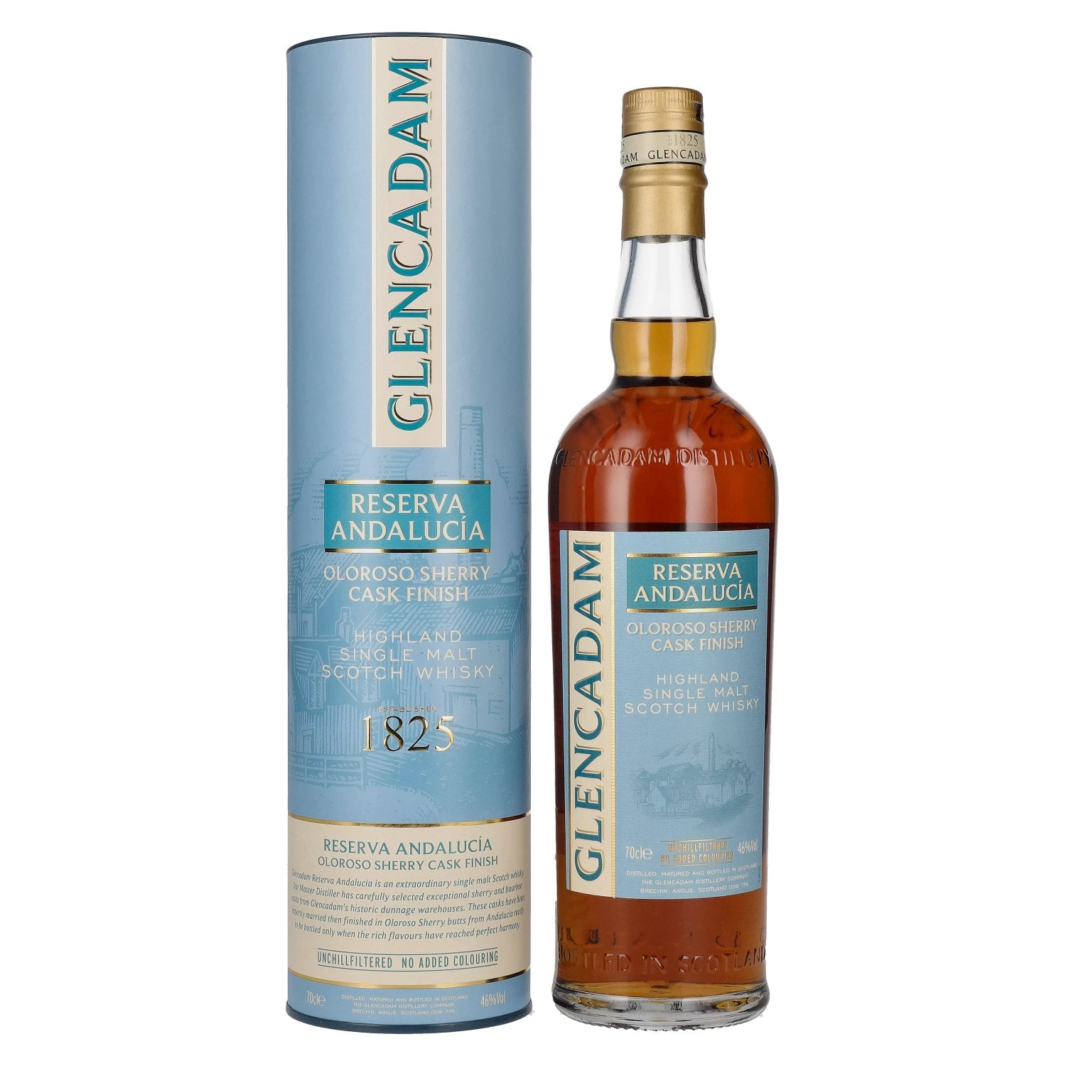 Glencadam RESERVA ANDALUCÍA Single Malt OLOROSO SHERRY CASK FINISH 46% vol. 0,7l en boîte cadeau
