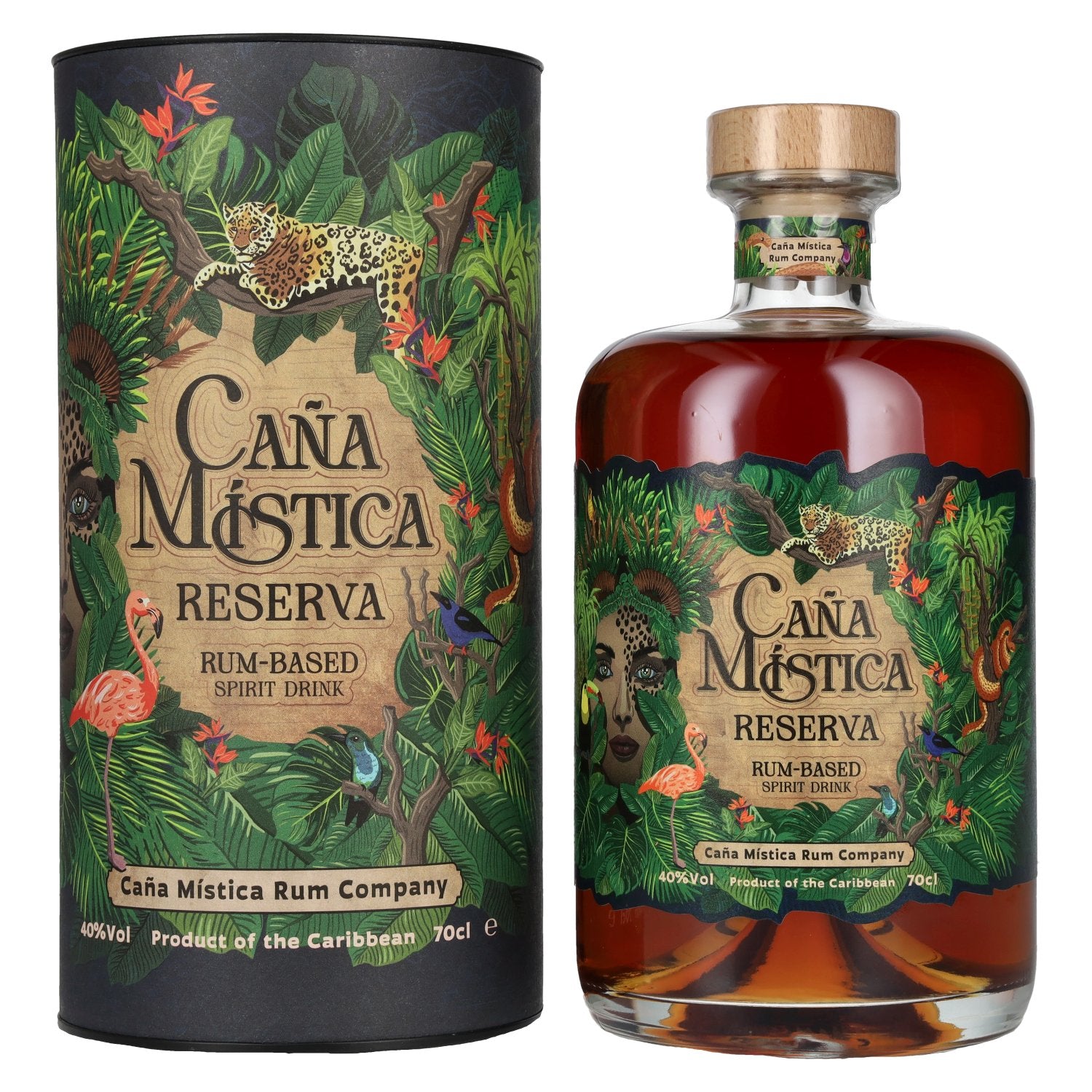 Caña Mística Reserva Rum-Based Spirit Drink 40% Vol. 0,7l in Geschenkbox