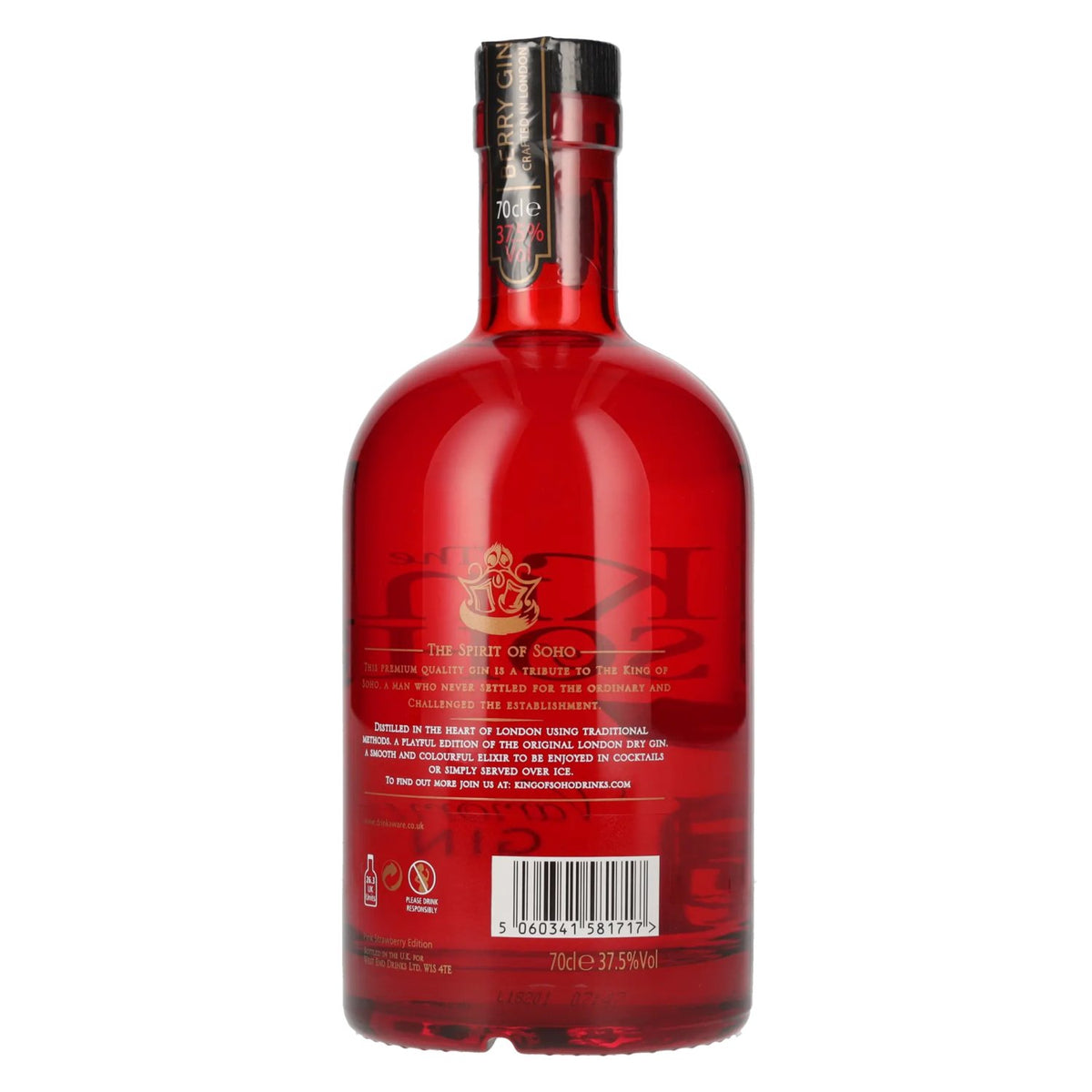 The King of Soho Variorum Gin Pink Strawberry Edition 37,5% Vol. 0,7l