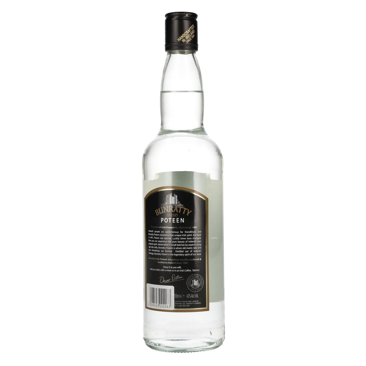 Bunratty Irish POTCHEEN 40% Vol. 0,7l