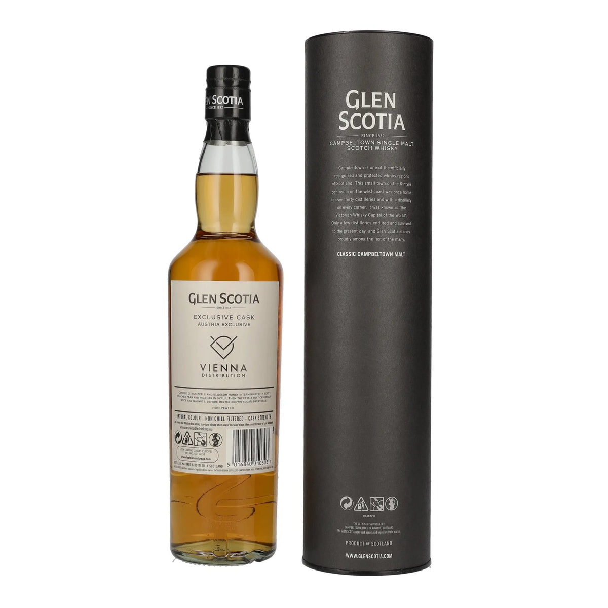 Glen Scotia 8 Years Old AUSTRIA EXCLUSIVE Cask 2014 56,1% Vol. 0,7l in Geschenkbox