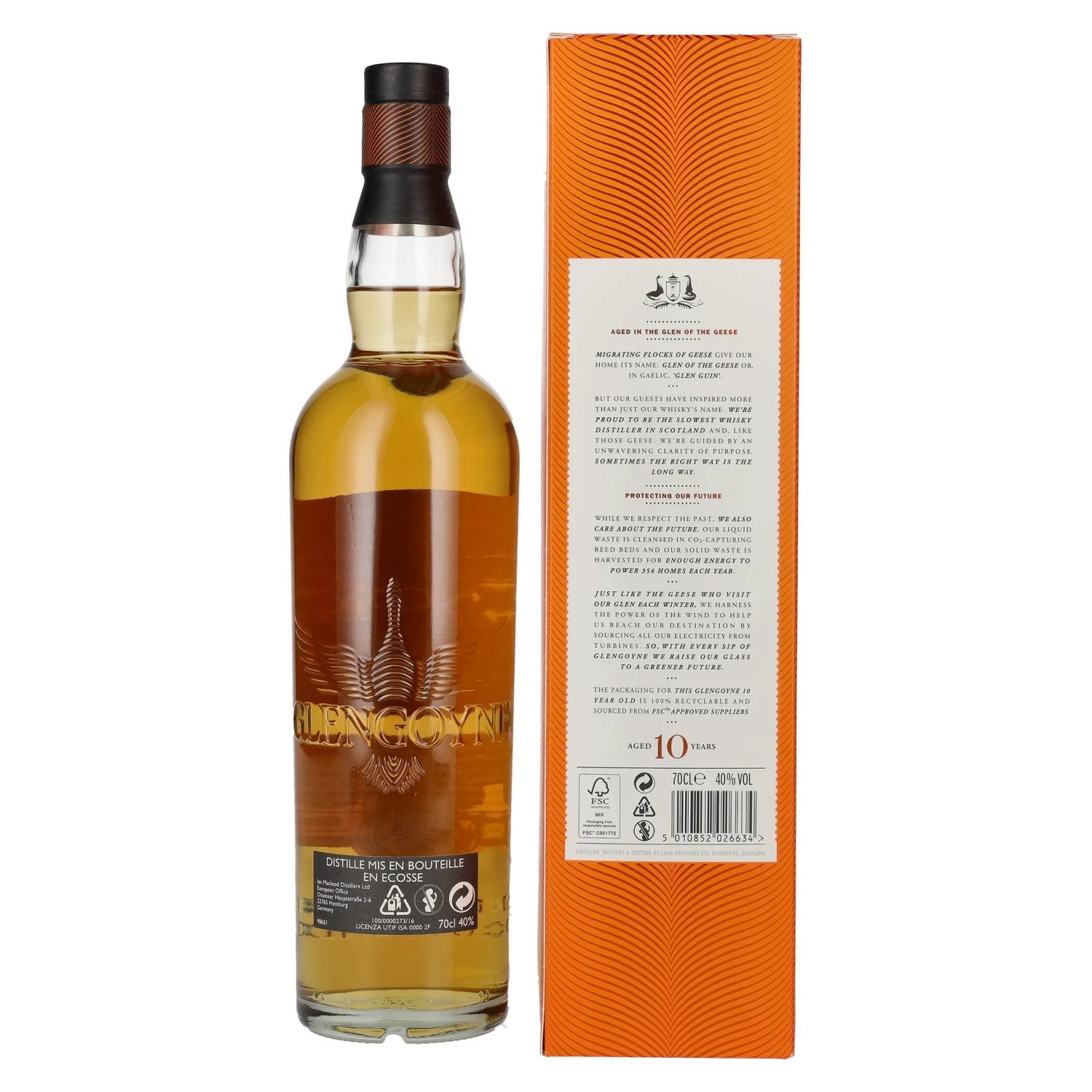 Glengoyne 10 Years Old Highland Single Malt Scotch Whisky 40% Vol. 0,7l in gift box