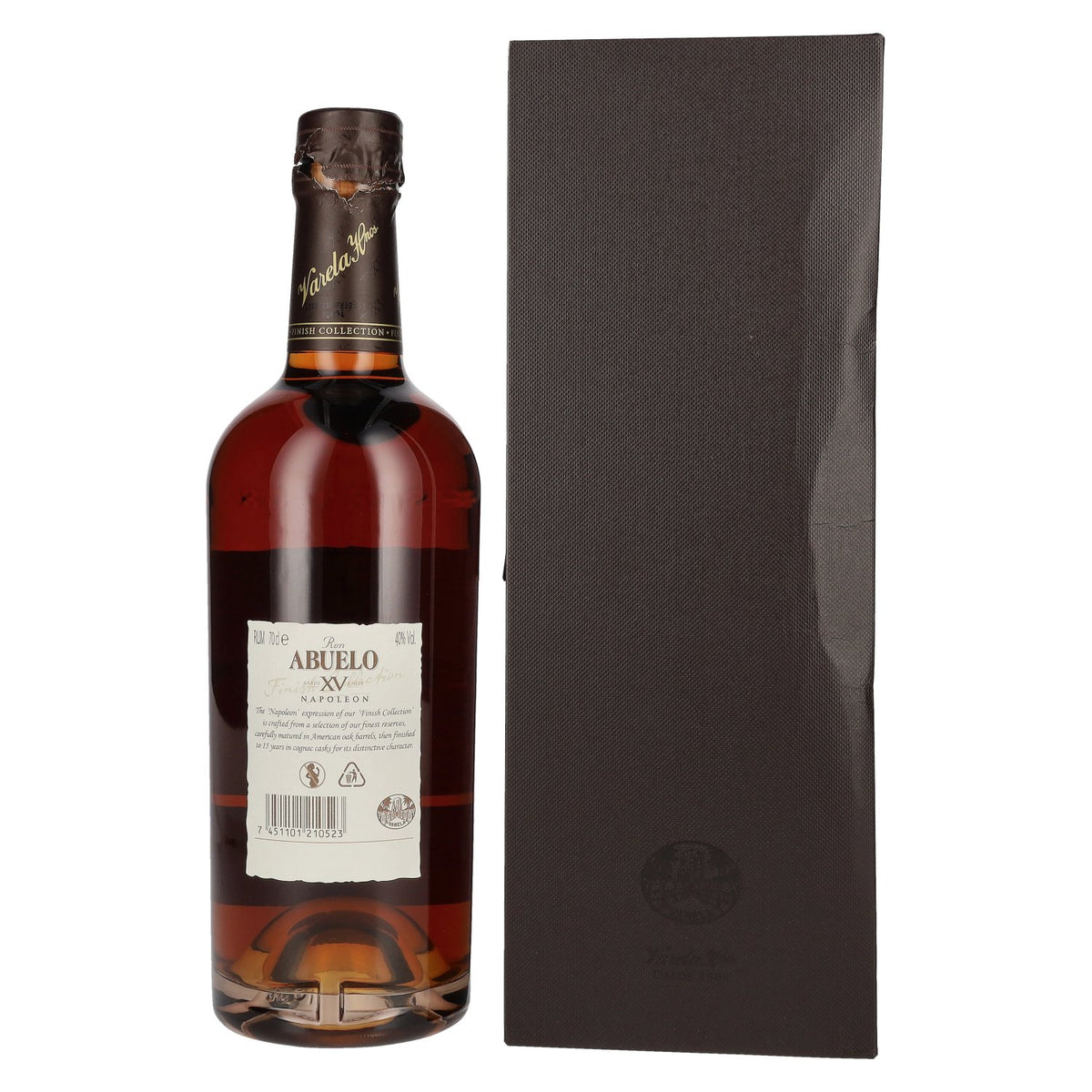 Ron Abuelo Añejo XV Años NAPOLEON Cognac Cask Finish 40% Vol. 0,7l in Geschenkbox