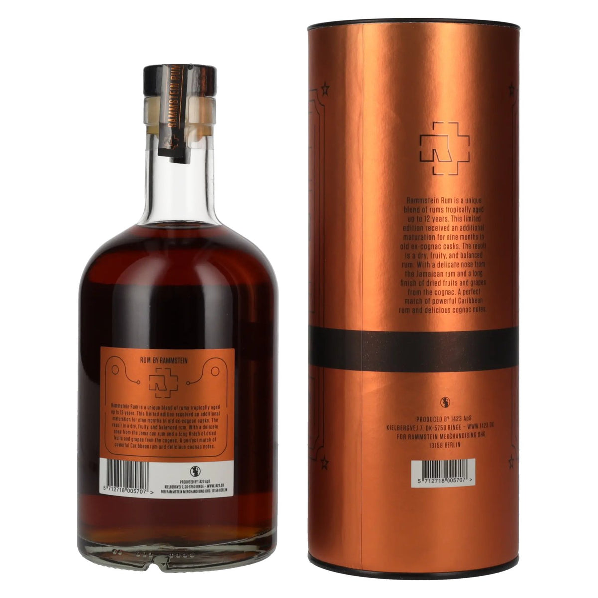 Rammstein Rum Cognac Cask Finish Limited Edition 46% vol. 0,7 l in geschenkverpakking