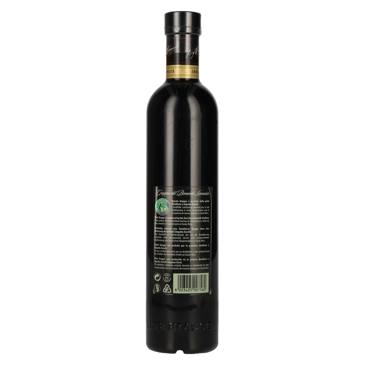 Luigi Francoli Grappa Rovere Di Slavonia & LIMOUSIN 42,5% Vol. 0,7l