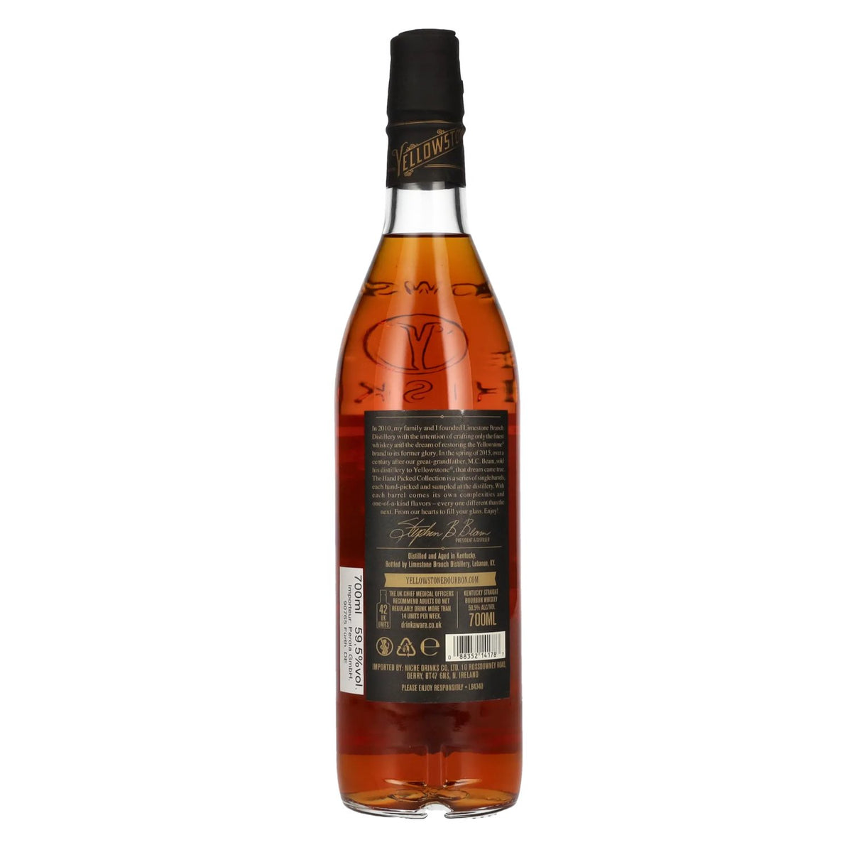 Yellowstone Hand Picked Collection Selected by Perola Bourbon Whiskey 59,5% Vol. 0,7l