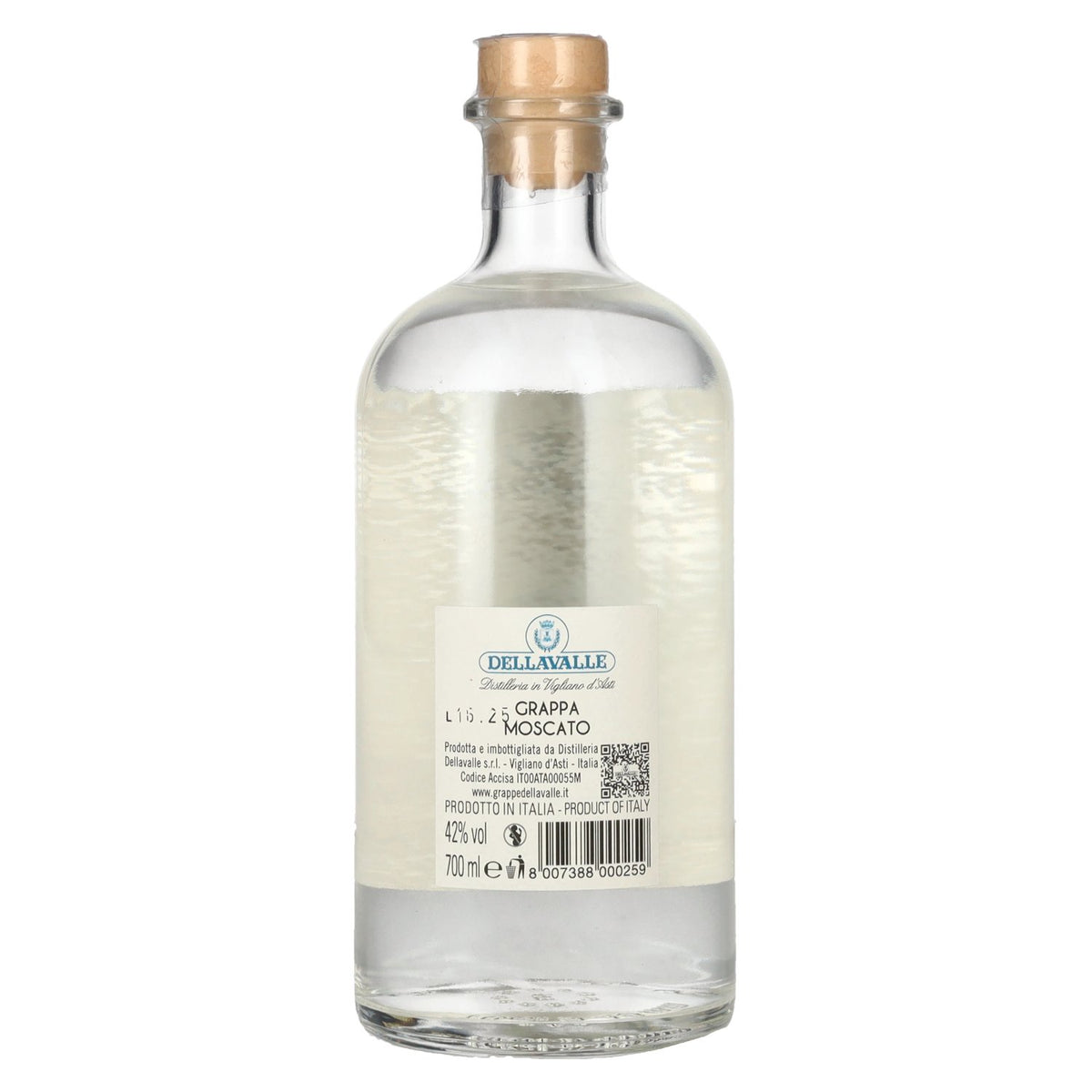 Dellavalle GRAPPA MOSCATO 42 % vol. 0,7 l