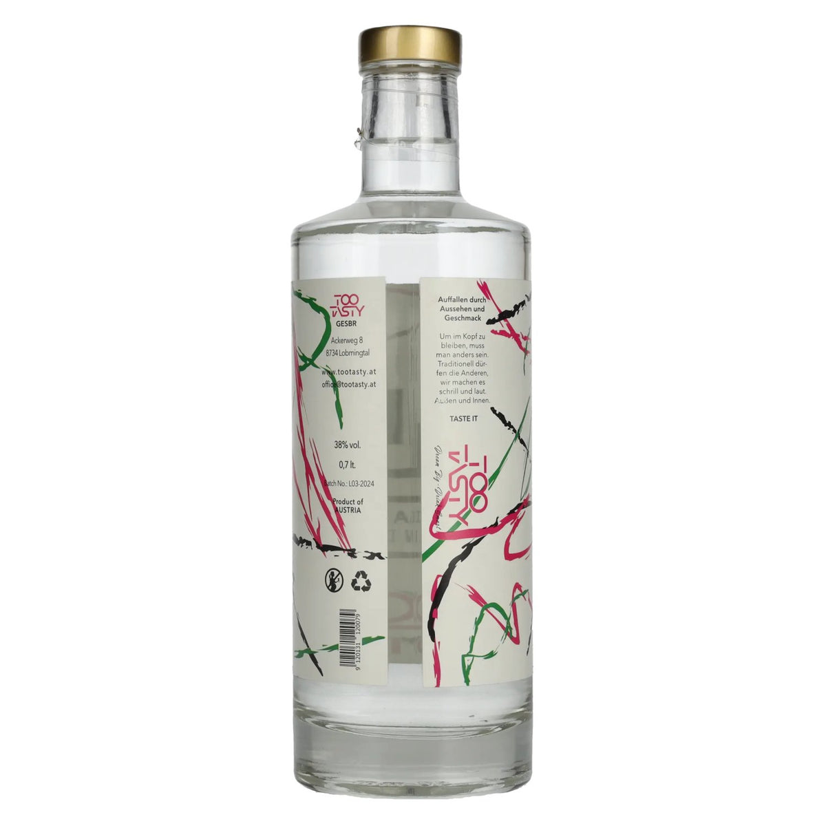 Too Tasty WILLI Williams Brand 38% Vol. 0,7l
