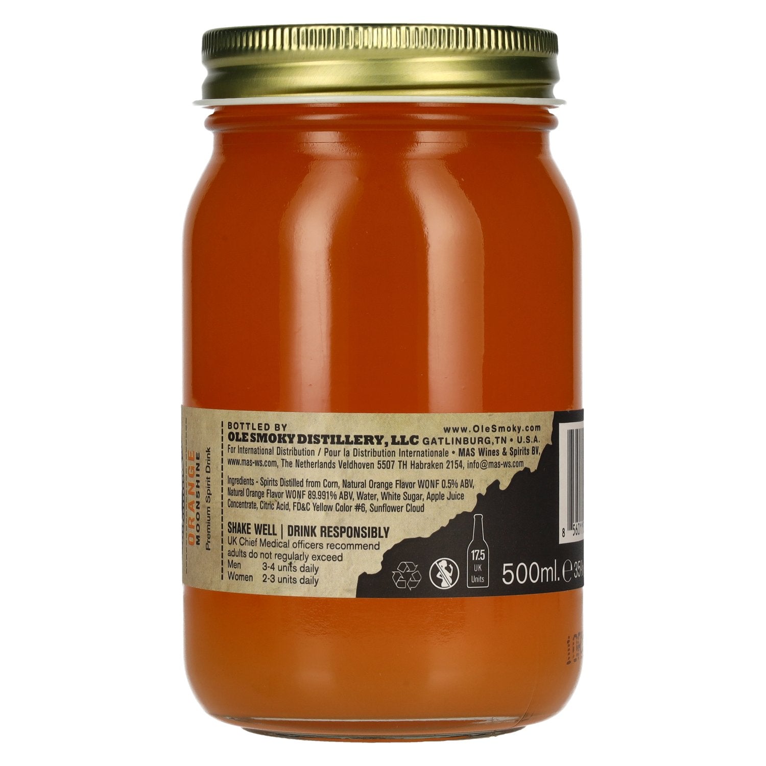 Ole Smoky Tennessee Moonshine ORANGE 35% Vol. 0,5l