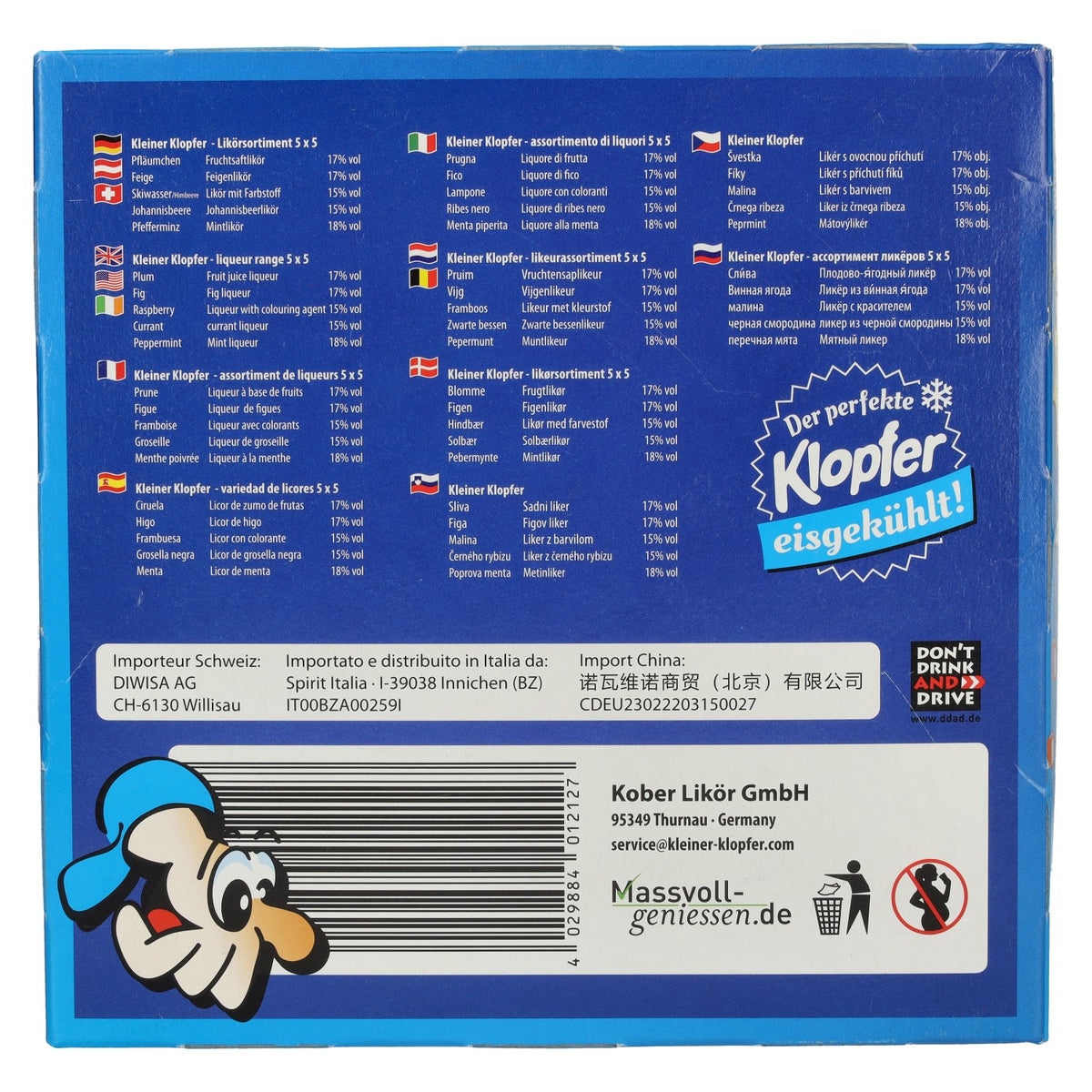 Kleiner Klopfer Après-Ski Mix 16.4% ABV 25 x 0.02 l