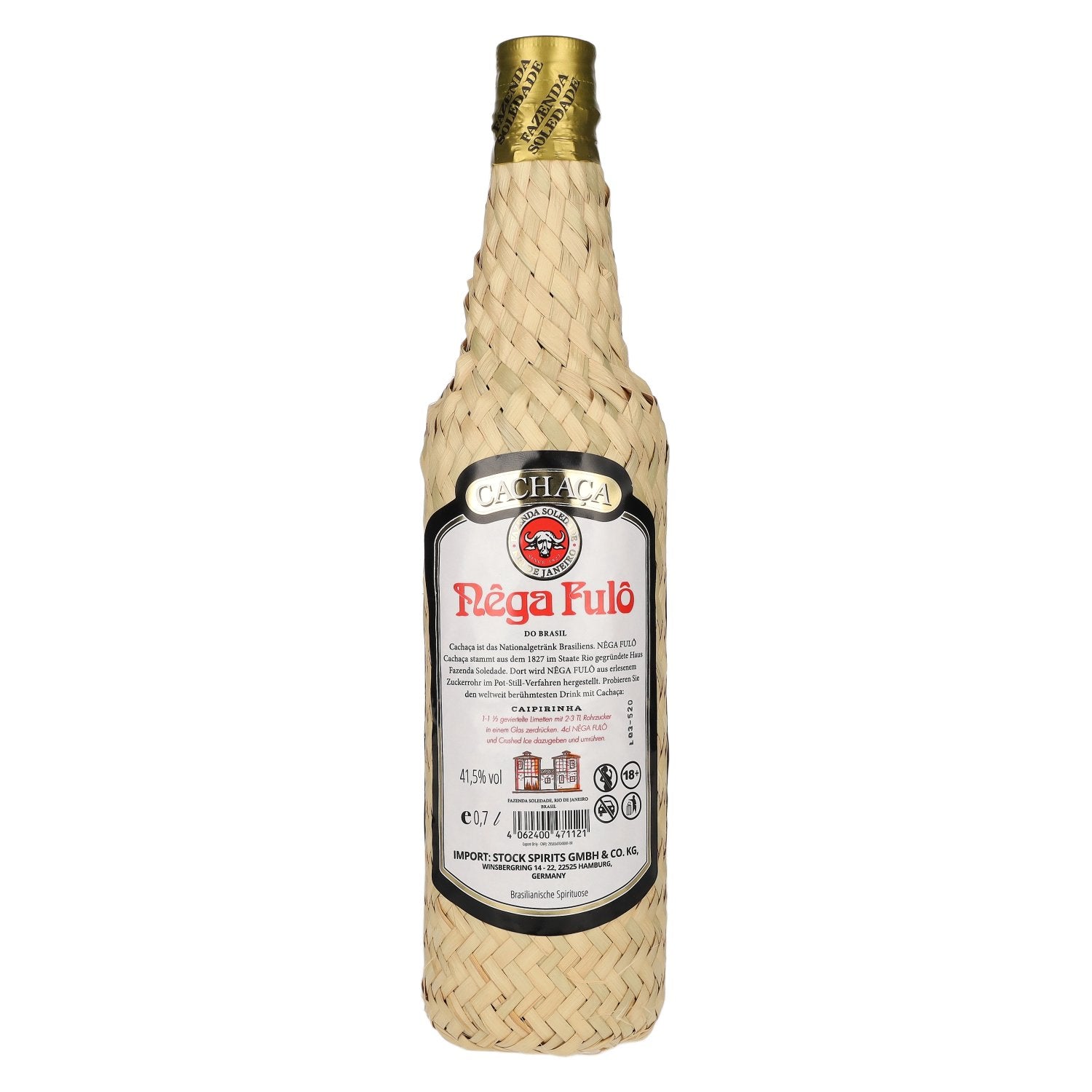 Nêga Fulô Cachaça do Brasil 41,5% Vol. 0,7l