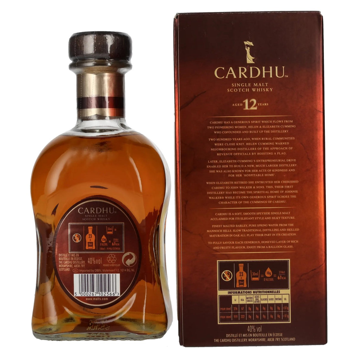 Cardhu 12 Years Old Single Malt Scotch Whisky 40% Vol. 0,7l in gift box