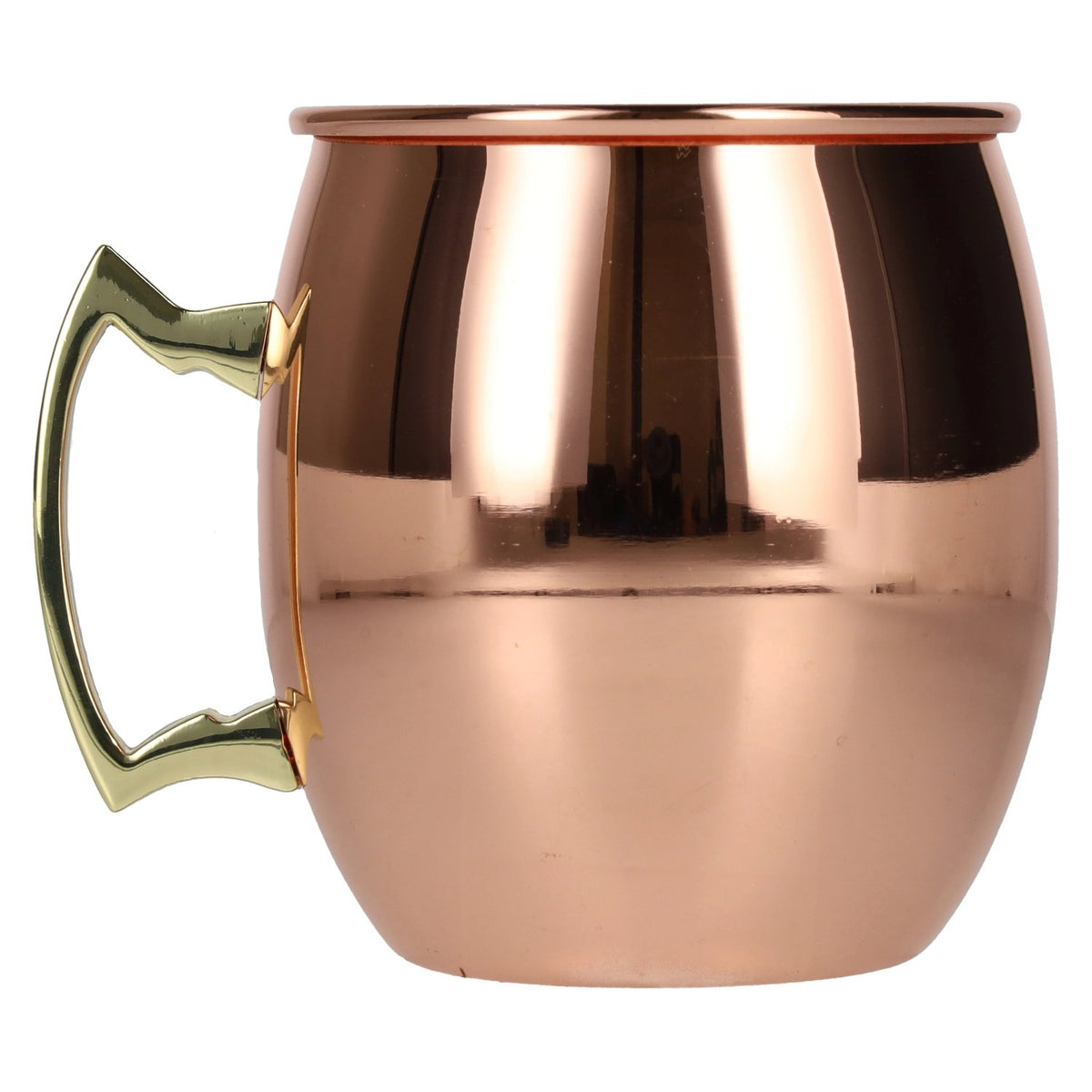 Moscow Mule-beker van roestvrij staal met glanzende koperen look, 0,55 l