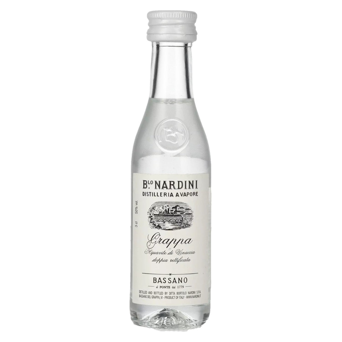Grappa Bianca Nardini 50 % vol. 0,03 l