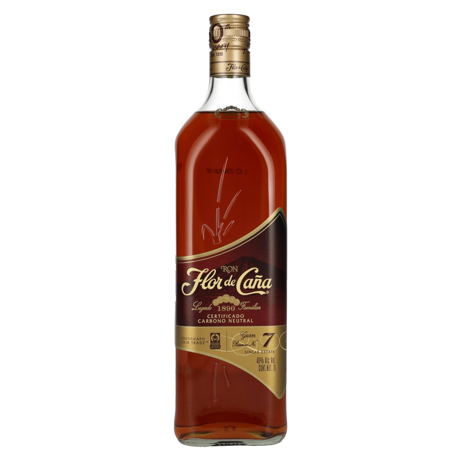 Flor de Caña 7 Jaar Oude GRAN RESERVA Single Estate Rum 40% Vol. 1l