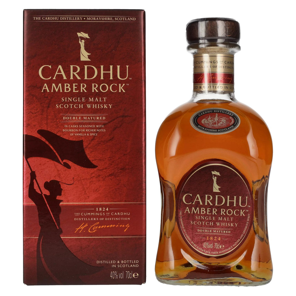 Cardhu AMBER ROCK Double Matured Single Malt 40% Vol. 0,7l en boîte cadeau