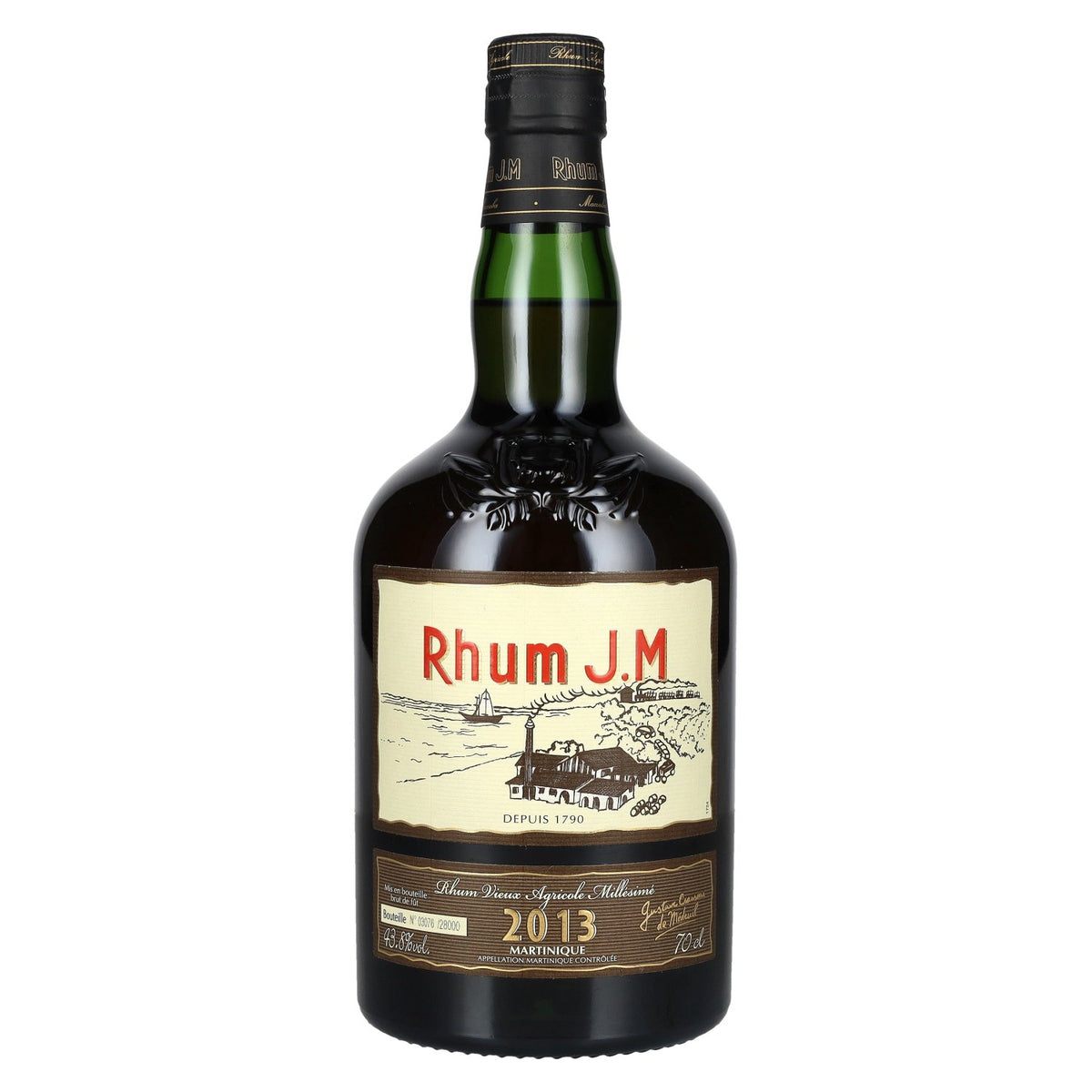 Rhum J.M Vieux Agricole Millésimé 2013 Rum, 43.8% ABV, 0.7l