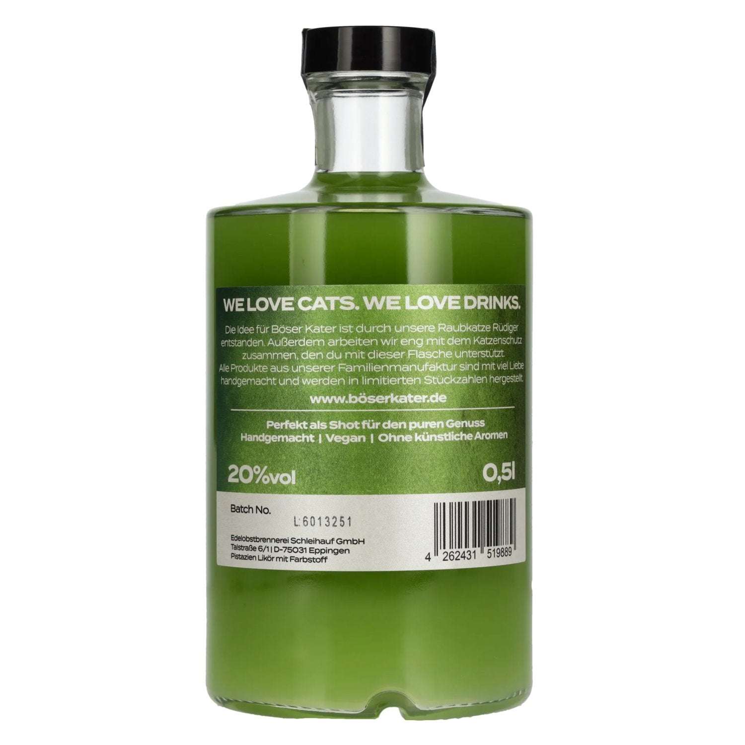 BÖSER KATER Pistazie Likör 20% Vol. 0,5l