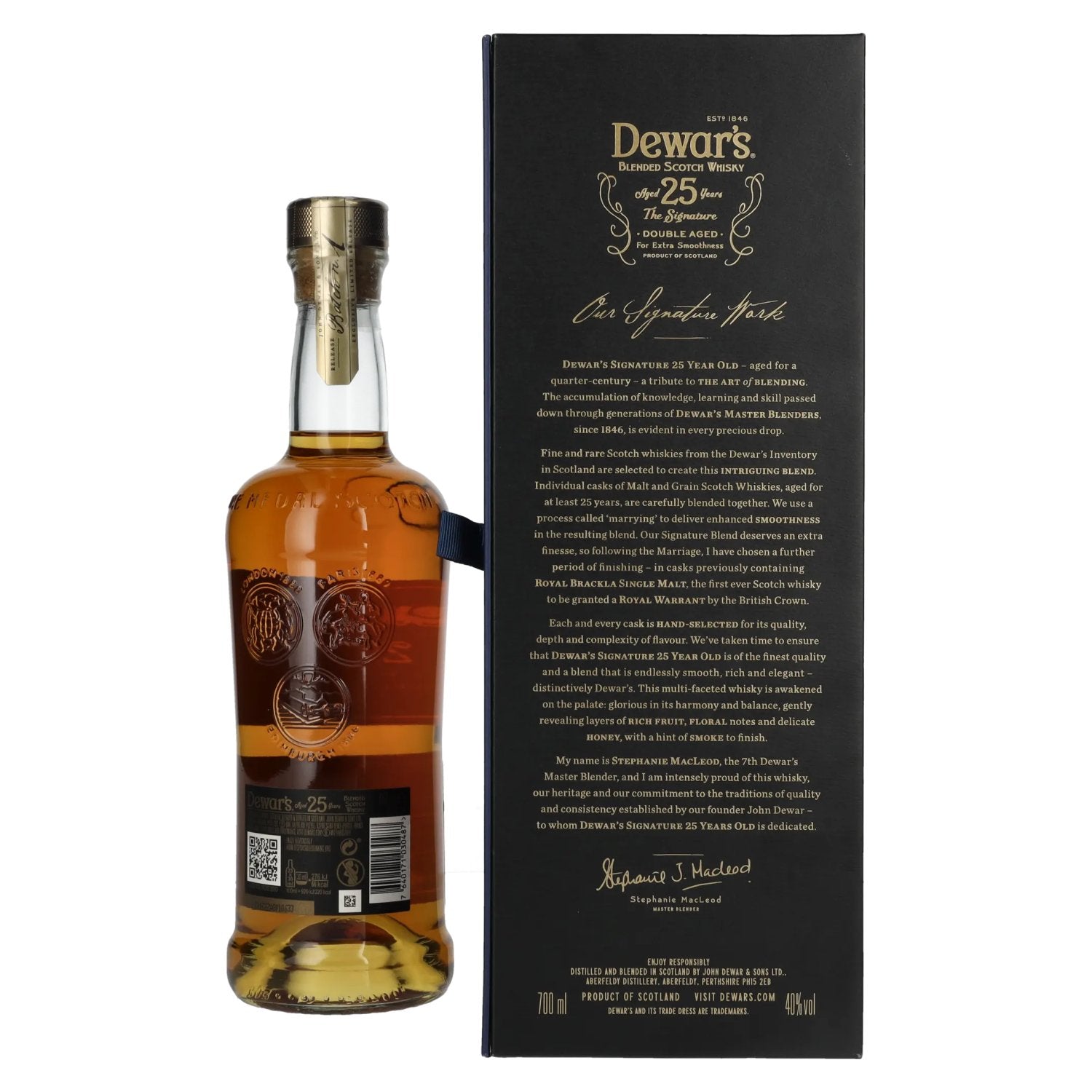 Dewar's 25 Years Old Double Aged Blended Scotch Whisky 40% Vol. 0,7l in gift box