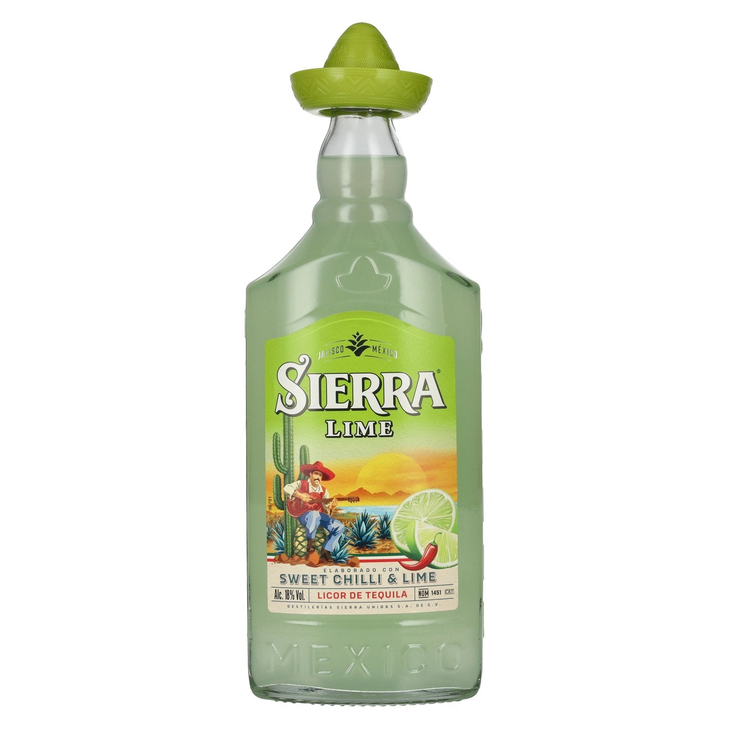 Sierra Lime Licor de Tequila 18% Vol. 0,7l
