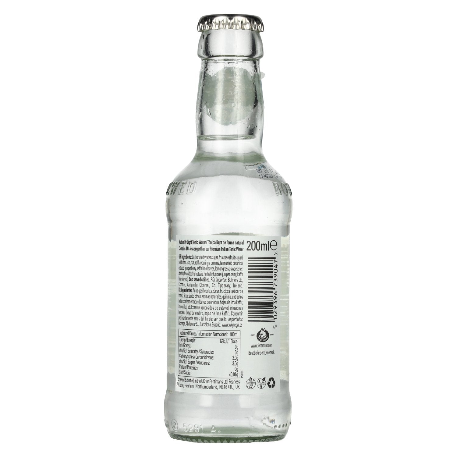 Fentimans NATURALLY LIGHT Tonic Water 6x4x0.2l