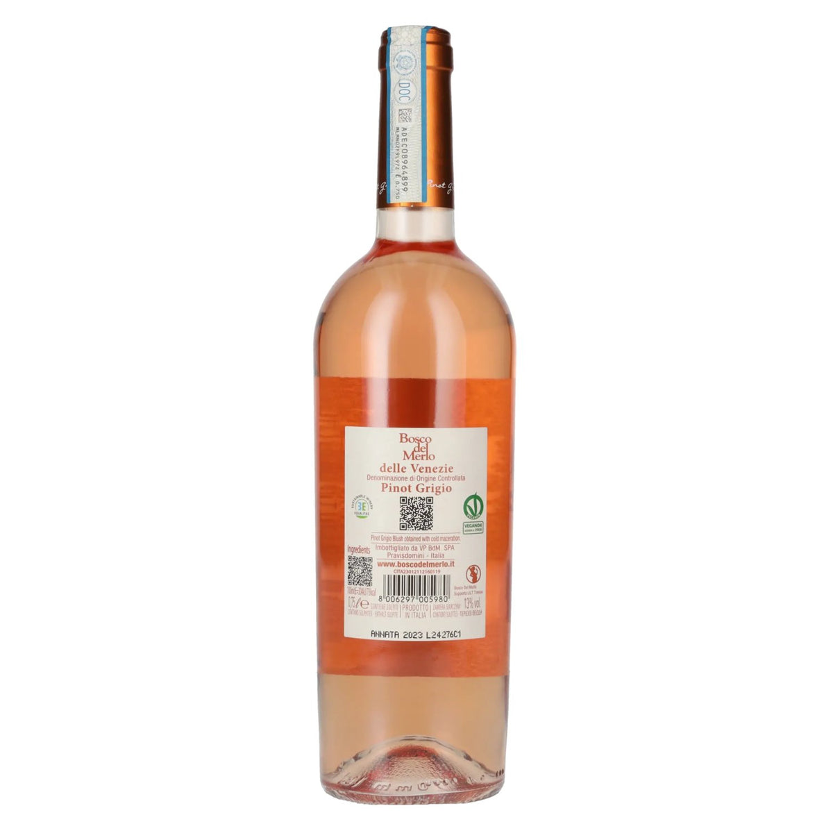 Bosco del Merlo Pinot Grigio Rosé DOC 13% Vol. 0,75l