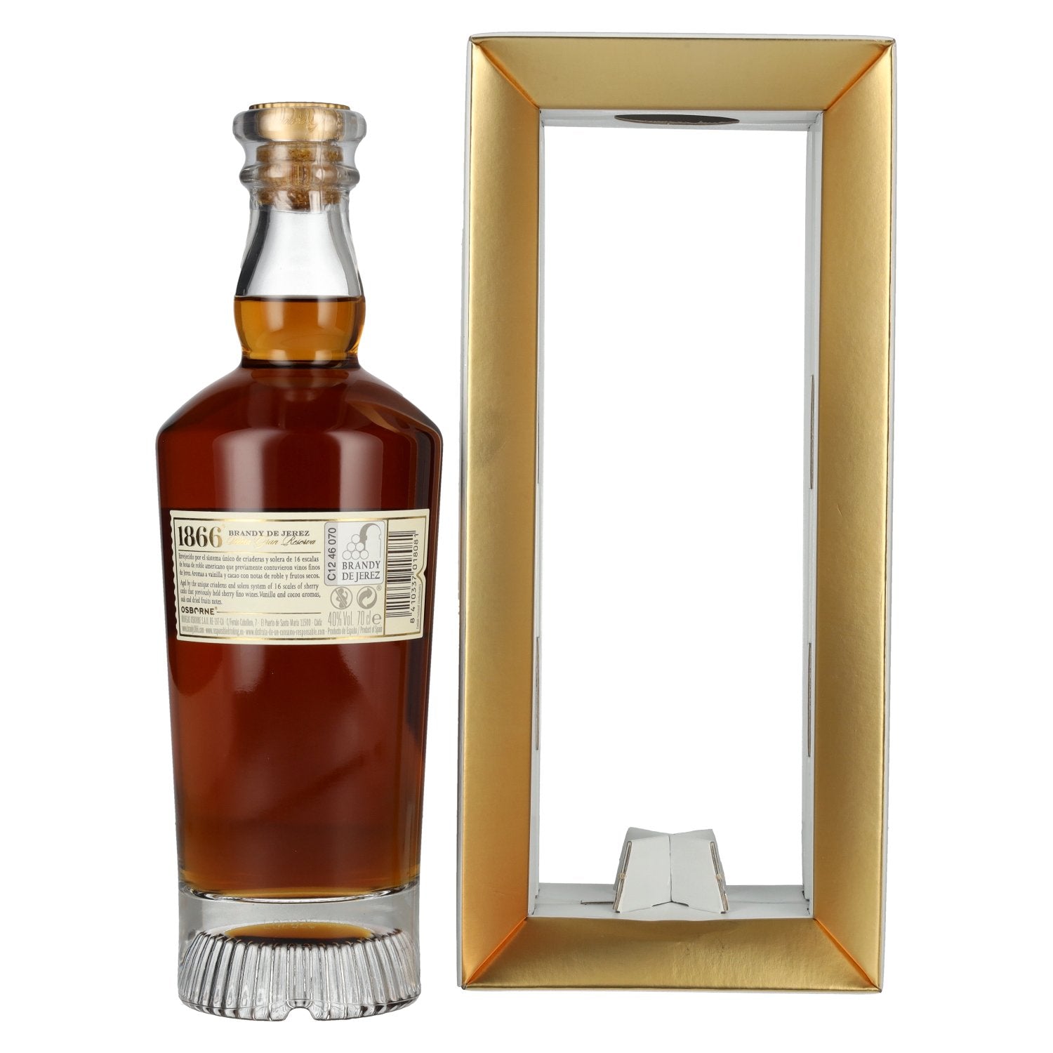 1866 Brandy Solera Gran Reserva 40% Vol. 0,7l in gift box