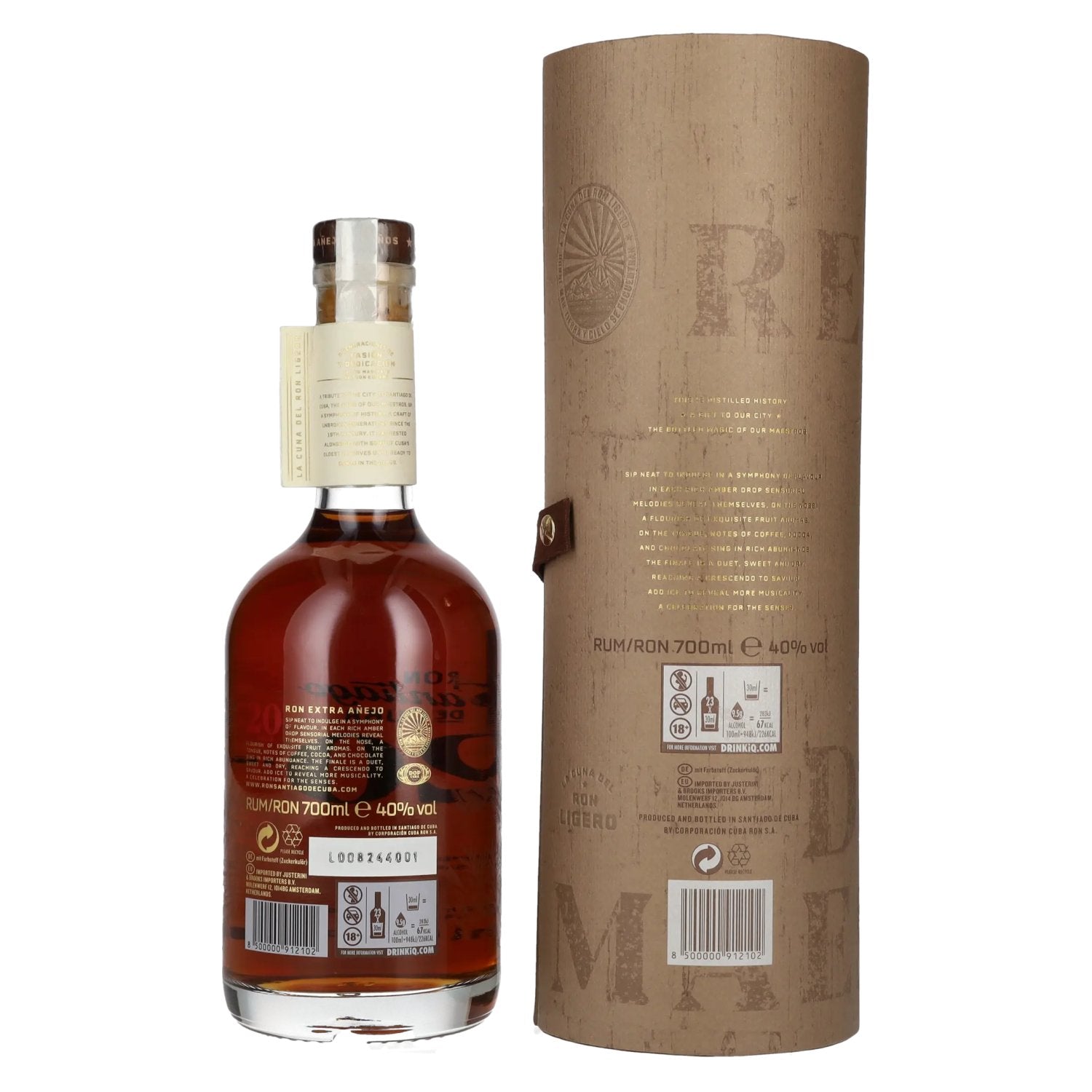 Ron Santiago de Cuba Extra Añejo 20 Años 40% Vol. 0,7l in gift box