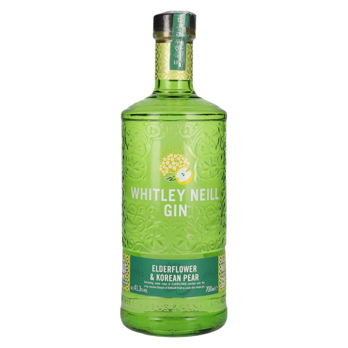 Whitley Neill ELDERFLOWER &amp; KOREAN PEAR GIN 41,3 % vol. 0,7 l