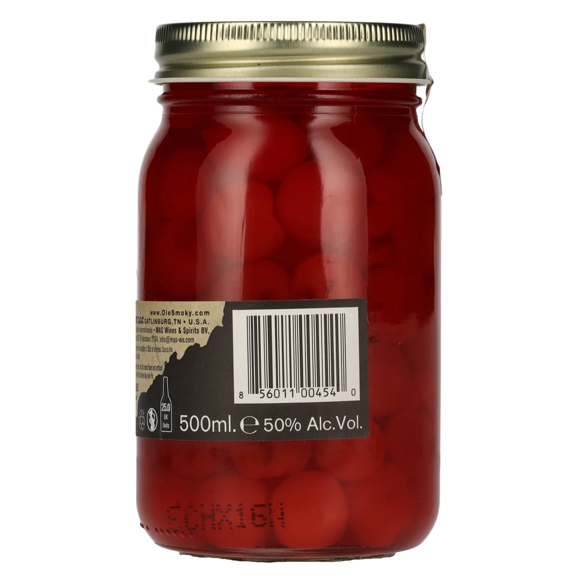 Ole Smoky Tennessee Moonshine CHERRIES Boisson spiritueuse haut de gamme 50 % vol. 0,5 l