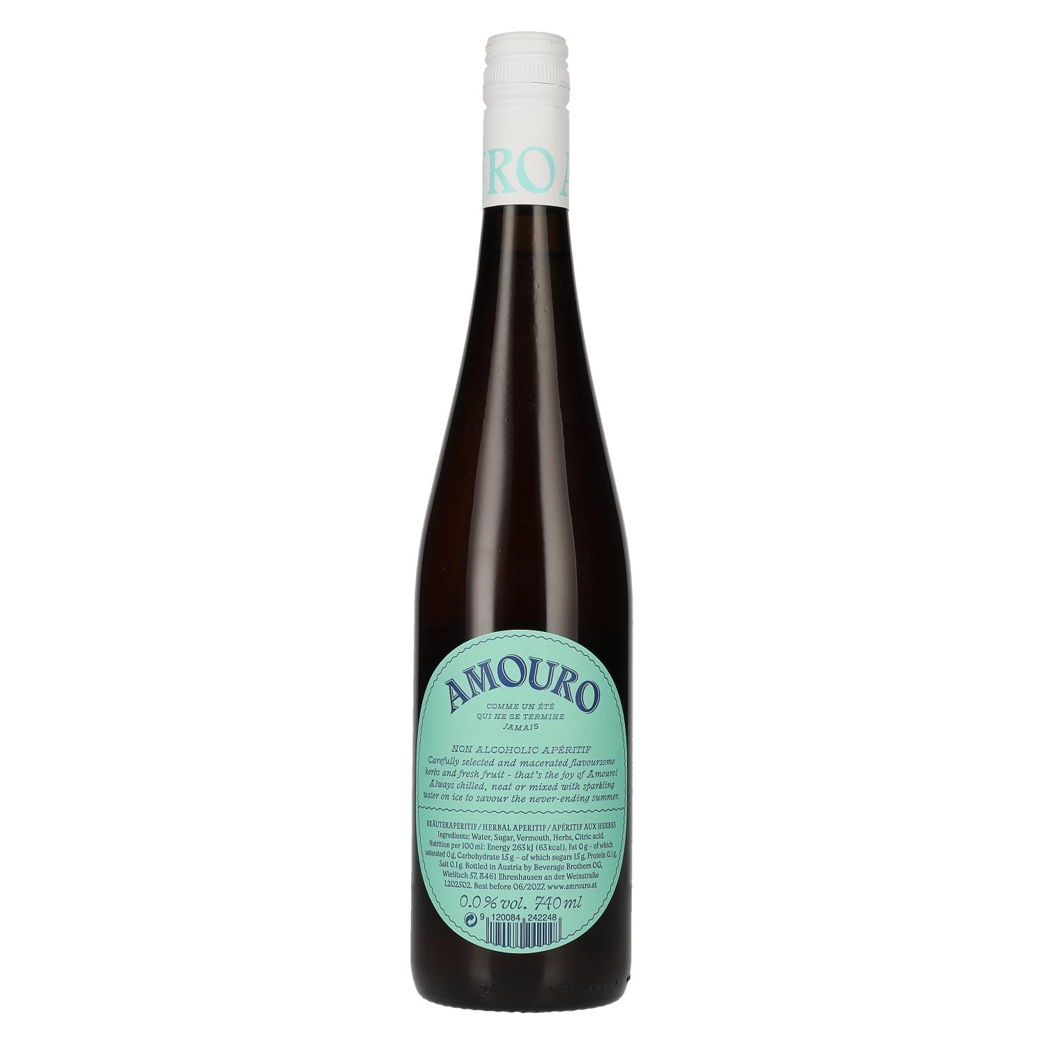 AMOURO Apéritif aux herbes Sans alcool 0,74l