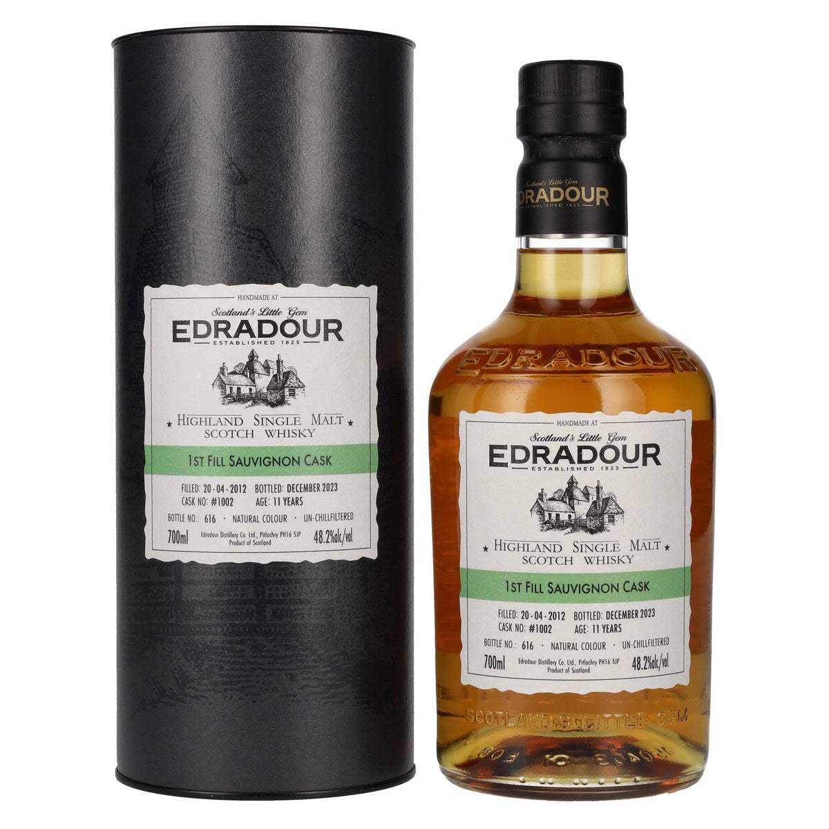 Edradour 11 Years Old ST. MICHAEL-EPPAN Sauvignon Cask #1002 2012 48,2% Vol. 0,7l in Geschenkbox