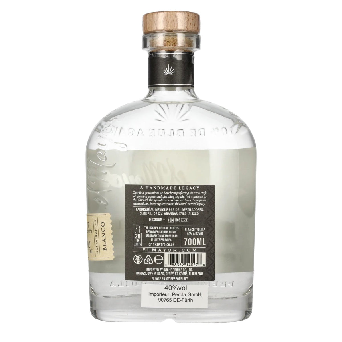 El Mayor Blanco Tequila 100% Agave 40% Vol. 0,7l