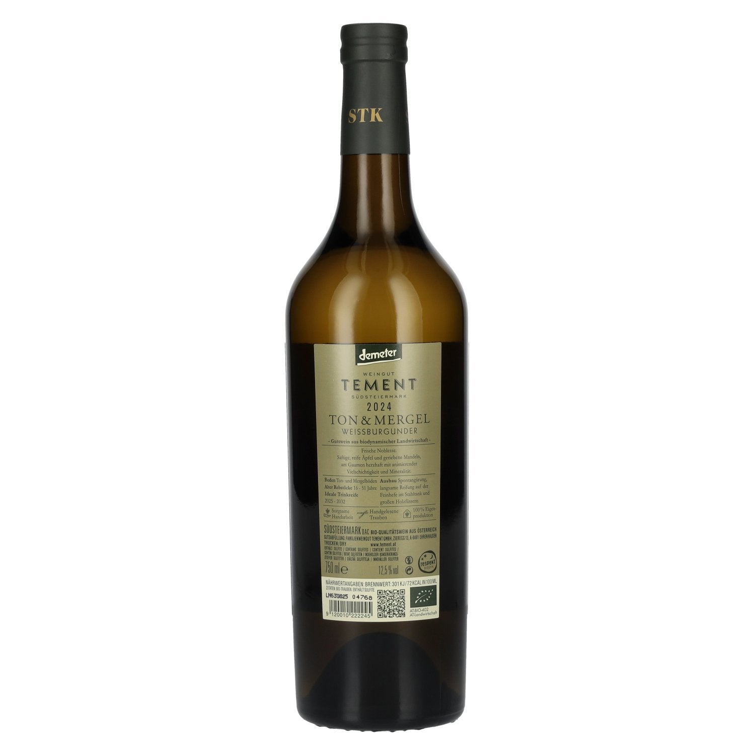 Tement Weissburgunder Ton & Mergel Südsteiermark DAC 2024 12,5% Vol. 0,75l