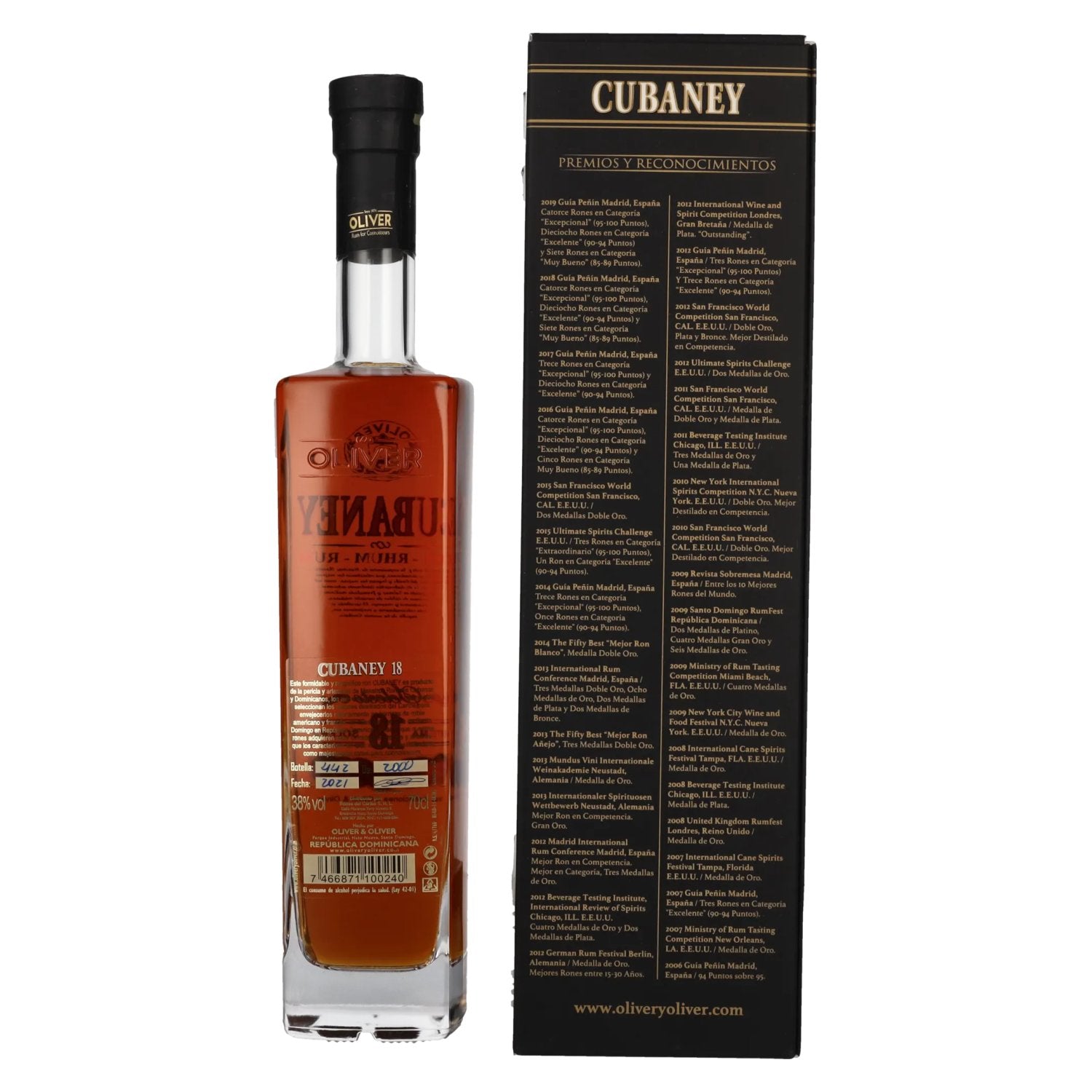 Ron Cubaney SELECTO 18 Sistema Solera 38% Vol. 0,7l in gift box