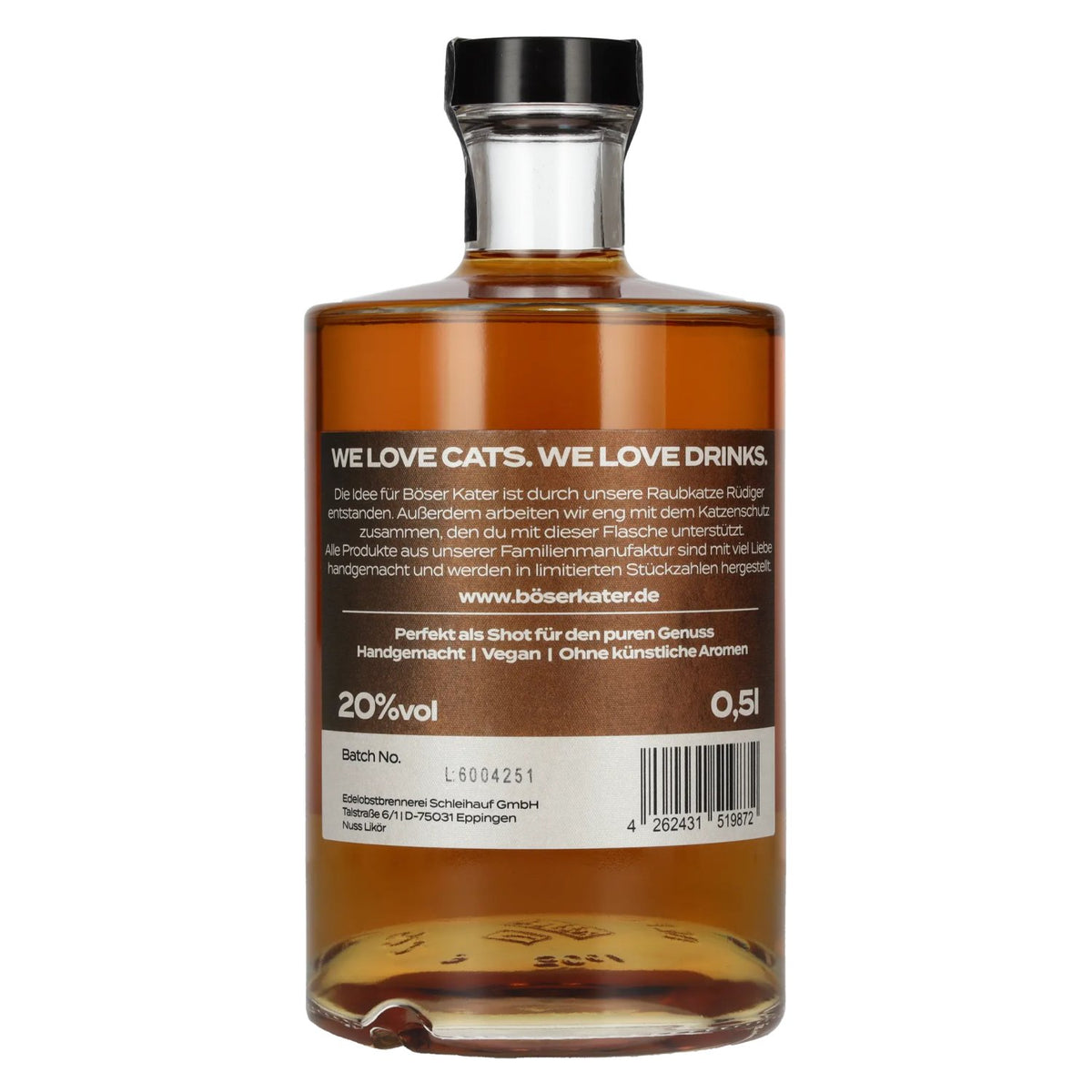 Böser Kater Dumme Nuss-likeur 20% vol. 0,5 l