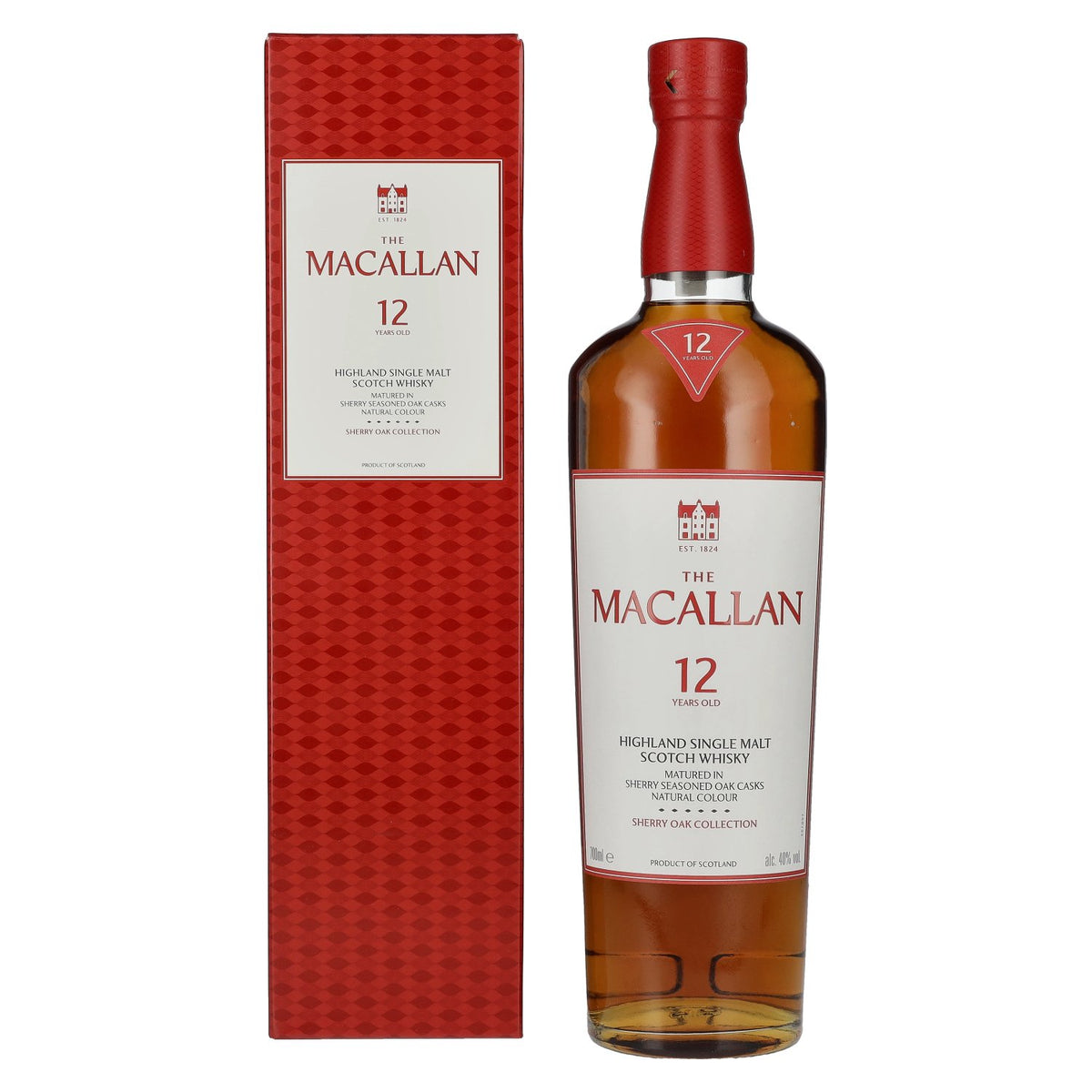 The Macallan 12 Years Old SHERRY OAK CASK 40% Vol. 0,7l in Geschenkbox