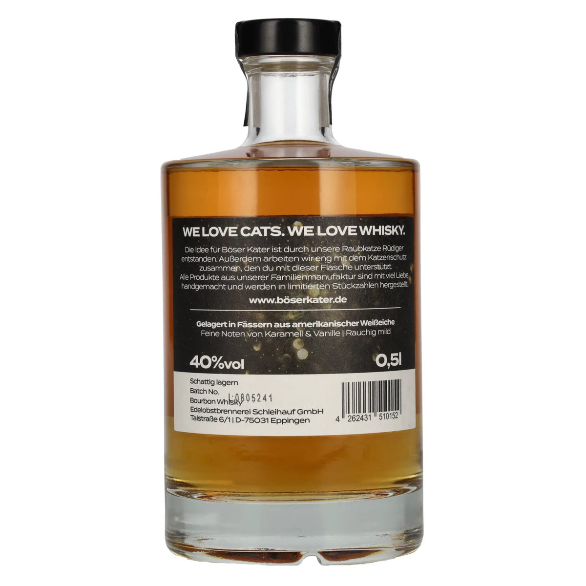 BÖSER KATER Bourbon Whisky 40% Vol. 0,5l