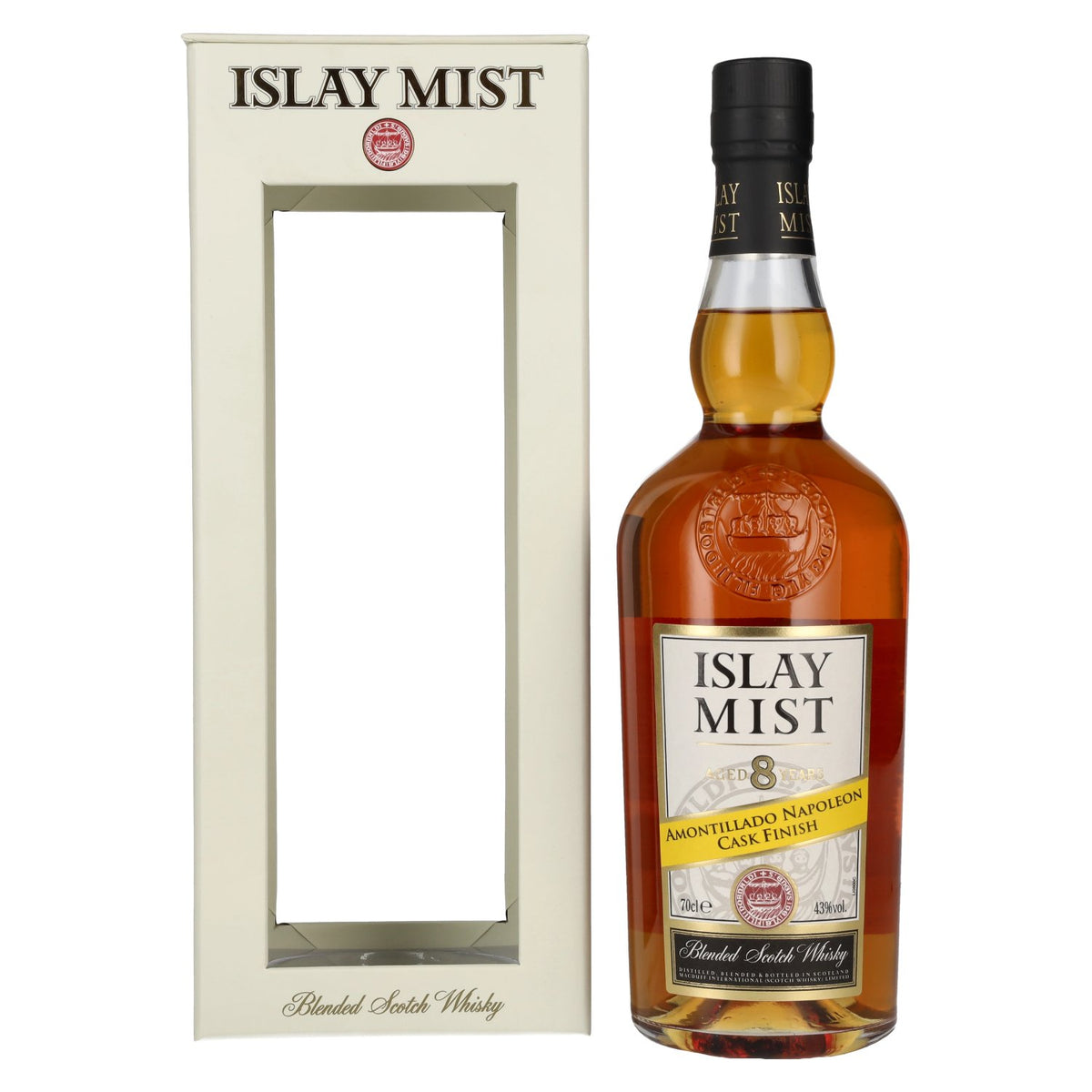 Islay Mist 8 Years Old Blended Scotch Whisky 43% Vol. 0,7l in geschenkverpakking